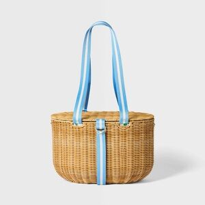 Woven Picnic Basket Blue Roller Rabbit x Target